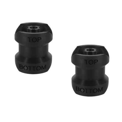 2Pcs Black Plastic Refill Bottle Funnel Adapter Leak Proof for Shampoo 1