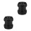 2Pcs Black Plastic Refill Bottle Funnel Adapter Leak Proof for Shampoo 5