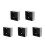 5Pièces Boîte De Connexion Murale 86 Inoxydable Argentée Durable 3