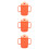 3Pcs Kids Cups with Silicone Material Spill Proof Training 10