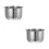 2Pcs Silver Stainless Steel Rice Cooker Replacement Inner Cooking Pot 6
