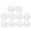 40Pièces Présentoir Ongles Réutilisable Transparent Base Lotus Stable 3
