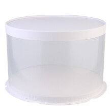 3Pcs Cake Storage Boxes White Paper Lid for Muffin and Cookie Packing