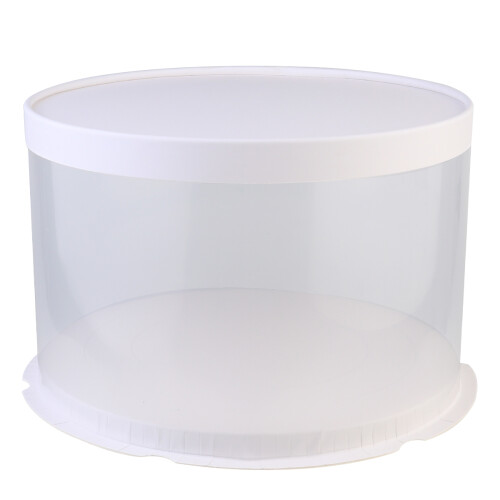 3Pcs Cake Storage Boxes White Paper Lid for Muffin and Cookie Packing