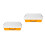 2Pcs Toy Storage Sandbox with Lid Portable Durable PP 6