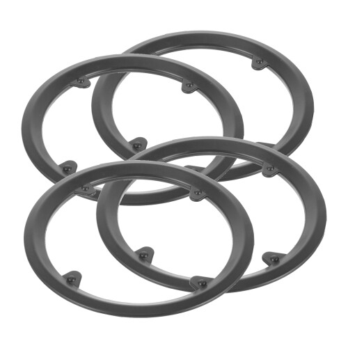4Pcs Plastic Bike Chainring Guard Black Chain Protector for Cycling