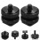8Pièces Adaptateur Double Vis 1/4'' Pour Trépied Et Support Flash Noir 8
