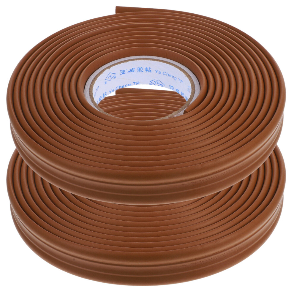 10Pcs Brown Pvc Peel And Stick Wall Molding Trim For Floor And Ceiling 3633830465588