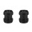 2Pcs Black Plastic Refill Bottle Funnel Adapter Leak Proof for Shampoo 3