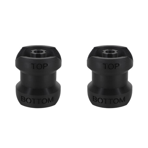 2Pcs Black Plastic Refill Bottle Funnel Adapter Leak Proof for Shampoo 2