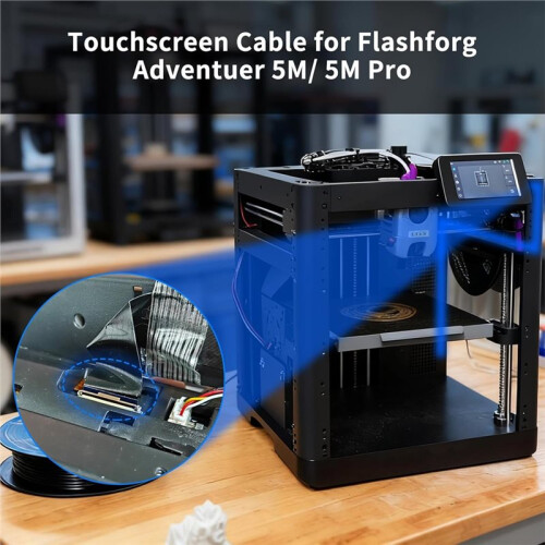 3D Printer Accessories Touch Screen Cable for Adventuer 5M/5M Pro: FPC Connection Wire Flat for AD5M Data Transfer 2