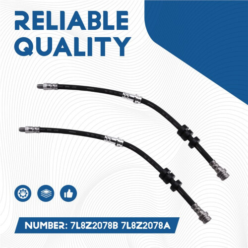 2pcs Front Brake Hose 7L8Z2078B 7L8Z2078A for  Escape  Model 3  E90 E87 E91 E92 E93 2