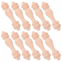 10Pièces Spindles En Bois Khaki Pour Décoration Escalier Mobilier