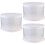 3Pcs Cake Storage Boxes White Paper Lid for Muffin and Cookie Packing 5