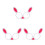 3Pcs Multi Easter Bunny Costume Glasses Lightweight Plastic Frames 9
