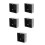 5Pièces Boîte De Connexion Murale 86 Inoxydable Argentée Durable 8