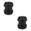 2Pcs Black Plastic Refill Bottle Funnel Adapter Leak Proof for Shampoo 6