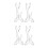 2Paires Support Instrument Transparent Double Niveaux Bureau 4