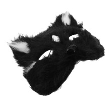 3Pcs Masquerade Mask Plush PVC Animal Costume for Adults