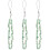 3Pcs Mobile Phone Chain Beaded Wrist Strap Multi-Function Hanging Cord 4
