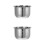 2Pcs Silver Stainless Steel Rice Cooker Replacement Inner Cooking Pot 8