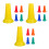 15Pcs Red Reflective Plastic Training Marker Cones for Sports Use 6