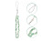3Pcs Mobile Phone Chain Beaded Wrist Strap Multi-Function Hanging Cord 9