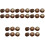 30Pcs Light Brown Mini Mushroom Models Decorative Photo Props for Home 5