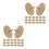 40Pièces Marqueurs De Position En Bois Beige Pour Accessoires De Golf 5