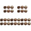 30Pcs Light Brown Mini Mushroom Models Decorative Photo Props for Home 4