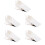 5Pcs White Desk Edges Cup Clip with Hole Design and Storage Space 7