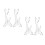 2Paires Support Instrument Transparent Double Niveaux Bureau 7