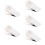 5Pcs White Desk Edges Cup Clip with Hole Design and Storage Space 11