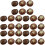 30Pcs Light Brown Mini Mushroom Models Decorative Photo Props for Home 8