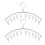 6Pcs Stainless Steel Laundry Drying Hangers with Clips Silver 1