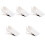 5Pcs White Desk Edges Cup Clip with Hole Design and Storage Space 4