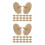 40Pièces Marqueurs De Position En Bois Beige Pour Accessoires De Golf 4