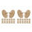 40Pièces Marqueurs De Position En Bois Beige Pour Accessoires De Golf 8