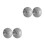 4Pcs Durable Stainless Steel Fire Sprinkler Plate Silver 8