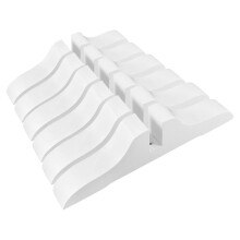6Pcs White Wooden Folding Privacy Screen Holder Base for Room Dividers