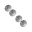 4Pcs Durable Stainless Steel Fire Sprinkler Plate Silver 4