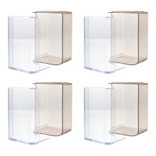 6Pcs Transparent Figure Model Display Case Durable Plastic Storage Box
