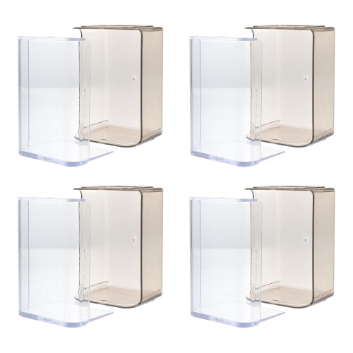 6Pcs Transparent Figure Model Display Case Durable Plastic Storage Box