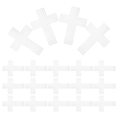 120Pcs White Plastic Canvas Sheets for Kids Crochet Embroidery Crafts 1