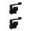2Pcs Durable Black Thumb Throttle Lever for Motorcycle Cruise Control 7