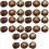 30Pcs Light Brown Mini Mushroom Models Decorative Photo Props for Home 9