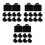 30Pièces Mini Sac À Jeu D’imitation Décor Maison De Noir 6
