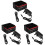 3Pcs Dual Hard Disk Dock Black Multi-Function Reader for Computer Use 3