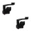 2Pcs Durable Black Thumb Throttle Lever for Motorcycle Cruise Control 5
