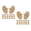 40Pièces Marqueurs De Position En Bois Beige Pour Accessoires De Golf 7